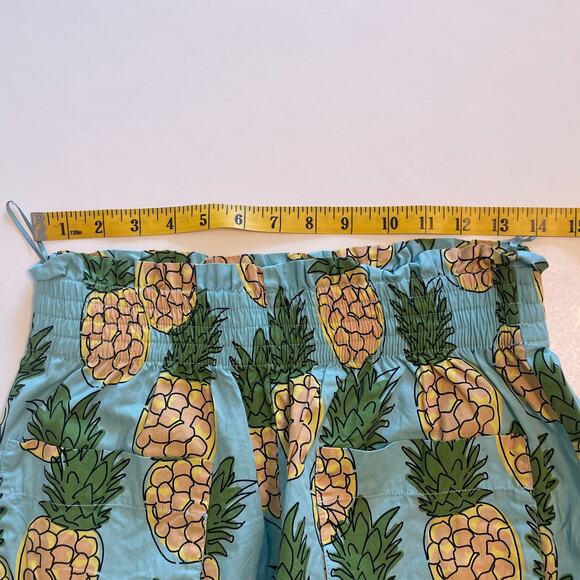 Zara Pineapple Cropped Top & Shorts Set Womens Small & Medium Tropical Beachy - Picture 14 of 16